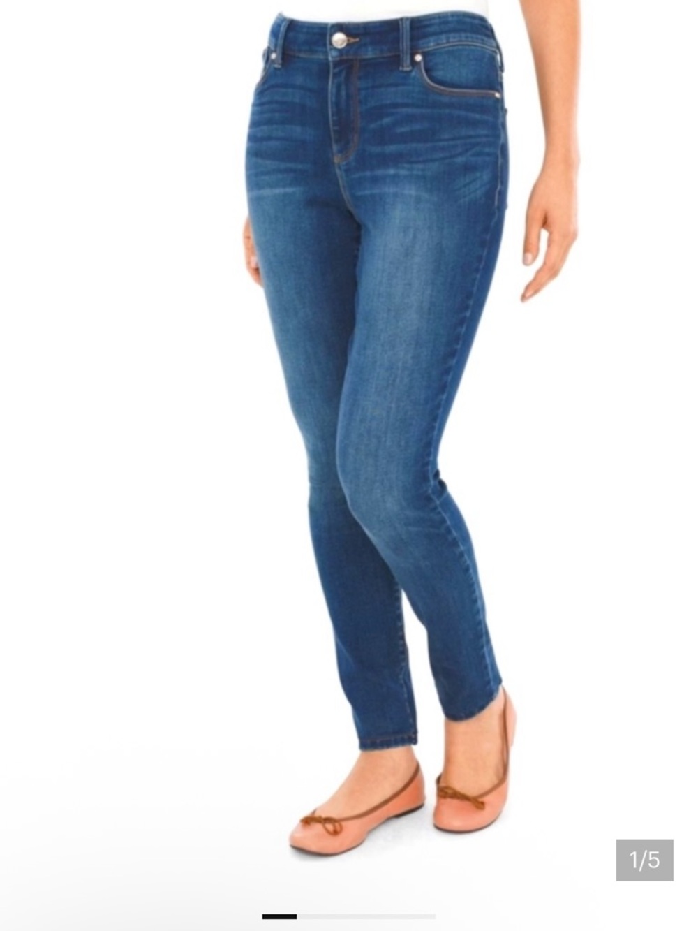 Chico's Women's Midwash Blue Denim Jeans